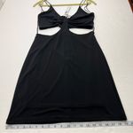 Alice + Olivia  Womens Black Havana Cutout Mini Dress Size 12 Vacation‎ NEW Photo 9