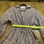 Tish Cox cotton Merry & Me Floral Cinched Waist Fit Flare Mini Dress Red Fall XS Photo 8