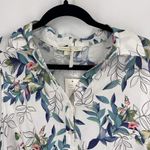 Cooper and Ella NWT Womens Tropical Sleeveless Pleated Top Multi-Color Size Medium Photo 8