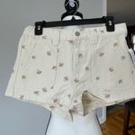 PacSun mushroom embroidered elastic waist shorts in a size medium new with tag Photo 10