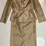 Rena Rowan  Gold Women's Blazer and Skirt Set Photo 0