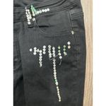Judy Blue  Straight Legs‎ Fit Jeans Size 13 Black Made In The USA  Embroidery Photo 2