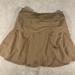 Athleta Skort Skirt Womens 4 Brown Whatever Lined Stretch Tennis Golf Gym Layer Photo 0