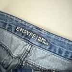 Empyre Eileen Checkered Striped Medium Wash Mom Zumiez Distressed Jeans 5 Blue Size 25 Photo 3