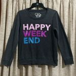 Chaser  'Happy Weekend' Vintage Look Sweatshirt Photo 0