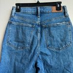 Madewell The Perfect Vintage Straight Jean in Earlwood Wash Solid Blue Size 26 Photo 4