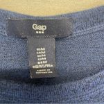 Gap Raglan Tunic Top Navy Blue lightweight burnout sweatshirt Women’s Medium Photo 3