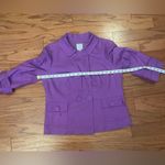 Halogen -Purple Trench Coat with Classic Collar Size L Photo 3