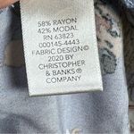 cj banks  long sleeve vneck Pintuck pleat floral blouse top size XL Photo 6