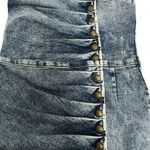 Retrofête Retrofete Megh Strapless pleated Denim Mini Dress Marble Sky Button Front XS Photo 7