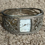 Studio women’s vintage victorian style silver crystal bangle‎ bracelet watch Photo 1