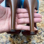 Bottega Veneta  Blue Peep Toe Heels sz38.5 8.5US Photo 6