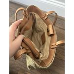 Fossil Vintage Tan Sage Woven Shoulder Bag Purse Natural Straw Leather Trim Photo 10