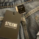 Stylewe wide leg urban color block jeans size small 4 Photo 6