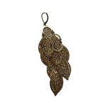 Fashion dangle earrings Gold Photo 2