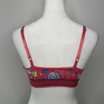 Spell Lovebird Bralette Size Large Red Floral Boho Festival Feminine Lingerie Photo 5