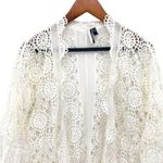 Topshop  Crochet Lace Kimono Open Front Cardigan Photo 1