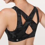 Lululemon Enlite Bra Zip Front Incognito Camo Multi Grey Photo 2