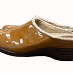 Cole Haan women’s brown patent leather lined slip clogs shoes 10B SKU 6265 Photo 4