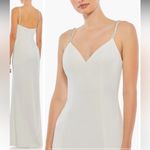 Mac Duggal NWOT  Ieena Crystal-Embellished A-Line Gown white  Size 2 Photo 2