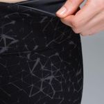 Lululemon  Wunder Under Crop ll Full On Luon in Star Crushed Coal Black. Size 6. Photo 2