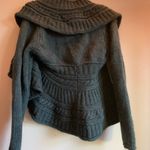 Elegant Dark Green Cardigan Made in Italy Size Large Womens Wool Sweater Photo 4