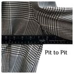 Bardot  Gray Monochrome Glenchek Belted Double Breasted Trench Coat Size 6 Medium Photo 5