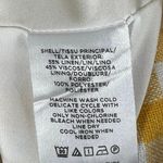 Ann Taylor  Skirt Womens 6 Yellow White Linen Gingham A-Line Country Cottagecore Photo 4