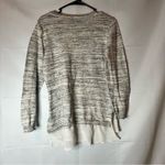 Como vintage Marled Gray Top with Lace Trim Photo 1