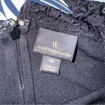 Worthington  Women’s Little Black Laced Long Sleeve Sexy Dress Large 14 Photo 8