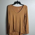 American Eagle  Women Stripe Soft & Sexy Slub Long Sleeve Shirt Size S. Photo 0