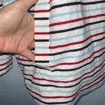 Tommy Hilfiger Red White & Blue Striped 1/4 Zip Hoodie Pockets Cotton Large Photo 4