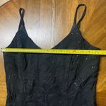 Vintage Scott McClintock Blacked Floral Beaded Mini Party Cocktail Dress Size 6 Black Photo 7