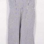Amour Vert NEW Taya Seersucker Wide Leg Jumpsuit Stripe Blue White Women's XS Photo 0