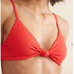 Marine layer $72 New  Andie Santorini Bikini Top - Hibiscus Rib - M Photo 0
