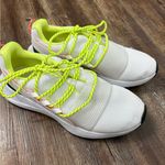 Under Armour  Charged Breathe White/ Neon Green Athletic Running Sneakers Size 7 Photo 0
