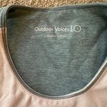 Outdoor Voices  Tri-Tone Slashback Crop Top in Green/Blue Size S Photo 3