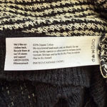 Eileen Fisher Open Front Knit Cardigan Sweater Women Medium Black Organic Cotton Photo 10