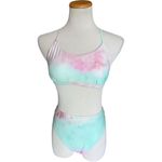 Cupshe New Womens High Waisted Swimsuit Tie Dye Tummy Control Bikini Swimsuit M Photo 4
