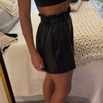 BB Dakota  Black Faux Leather Shorts Photo 1