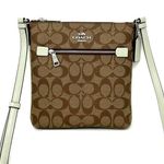 Coach Mini Rowan File Bag Crossbody Purse In Signature Canvas Khaki Sage CF340 Photo 0