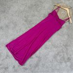 ZARA Women’s Draped Neckline Midi Dress Sleeveless Blogger Favorite in Fuchsia M Photo 8