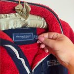 Vineyard Vines  navy and red sherpa quarter zip size S Photo 4
