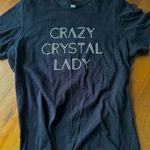 Black & White Graphic Tee Crazy Crystal Lady S/M Photo 0