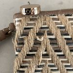 Loft AnnTaylor Chevron Beige Clutch:/Wriset Purse Photo 4