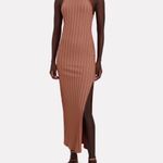 Jonathan Simkhai Standard Megan rib knit racerback maxi dress in teak size small Brown Photo 11