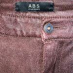 ABS Allen Schwartz A.B.S. By Allen Schwartz brown faux leather jeggings women's size 27 Photo 2