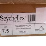 Seychelles  Shades of Cool Silver Women’s Flat Leather Sandals Size 7.5 NIB Photo 10