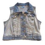 Jean Vest Women's Boho Chic Denim Light Blue Sz 11 EUC Photo 2