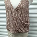 Free People Your Twisted Tank Top Womens Size Small Beige Print Sleeveless Wrap Photo 6